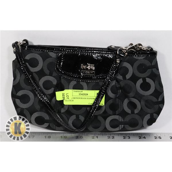 COACH MONOGRAM HANDBAG CLUTCH