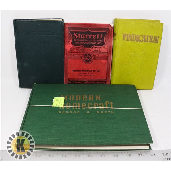 VINTAGE BOOKS INCL STARRETT MANUAL + 1941