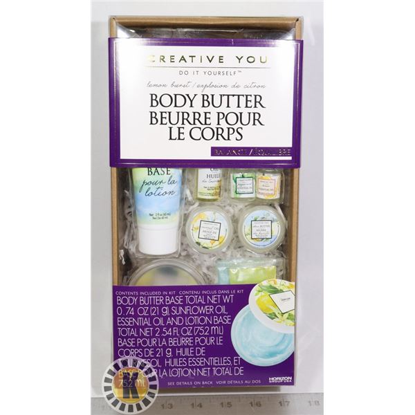 NEW CREATE BODY BUTTER CREATE KIT, PEPPERMINT AND