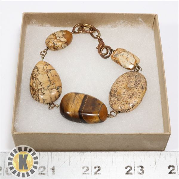 VINTAGE STONE BRACELET - EARTH TONES