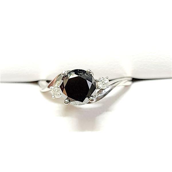 10K WHITE GOLD BLACK DIAMOND (I-2, G-H)(1.78CT)