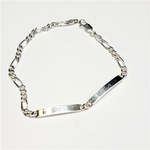 SILVER RHODIUM PLATED CHAIN BRACELET