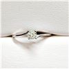 Image 1 : 10K WHITE GOLD DIAMOND (S-I, H-I)(0.21CT) RING