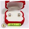 Image 1 : 10K YELLOW GOLD CUBIC ZIRCONIA  EARRINGS