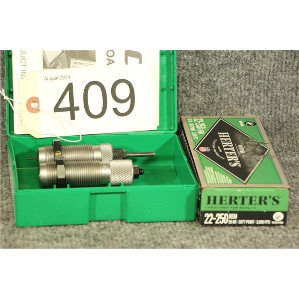 RCBS Dies and Herters 22-250 Ammo