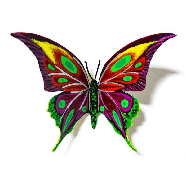 Patricia Govezensky- Original Painting on Cutout Steel "Butterfly CLXV"