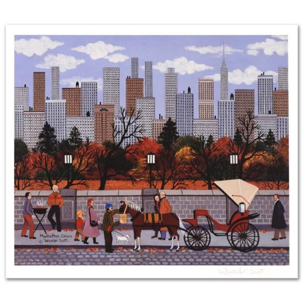 Jane Wooster Scott, "Manhattan Colors" Hand Signed Limited Edition Lithograph with Letter of Authent