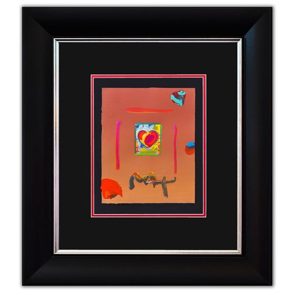 Peter Max- Original Mixed Media "Heart Series Ver. III #178"