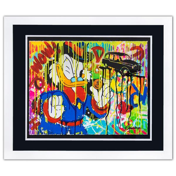 Nastya Rovenskaya- Original Mixed Media on Paper "Found The Gold"