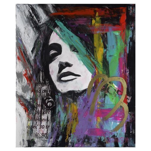 Jay Johansen, "Alluring" Hand Signed Original Painting on Canvas with COA.