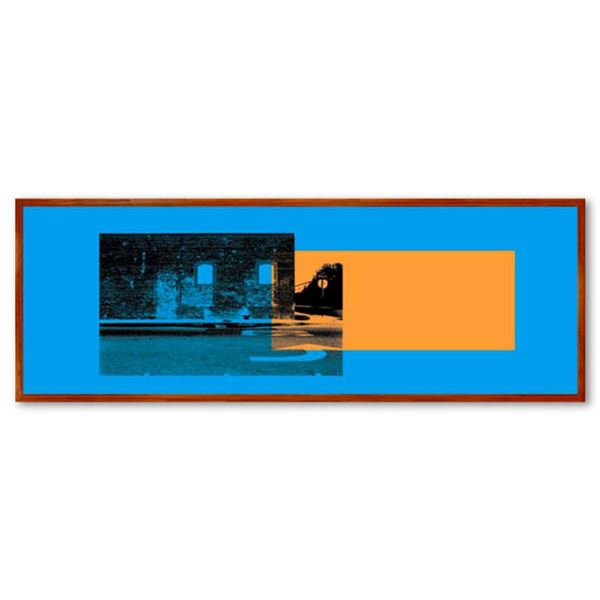 Claudio Santini, "Turn Yellow" Framed Hand Signed Limited Edition on Canvas with Letter of Authentic