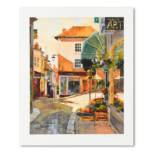 Marilyn Simandle, "Cobblestone Village" Limited Edition, Numbered and Hand Signed with Letter of Aut