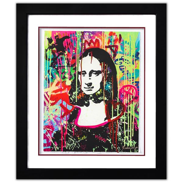 Nastya Rovenskaya- Original Mixed Media on Paper "The Colours of Mona Lisa"