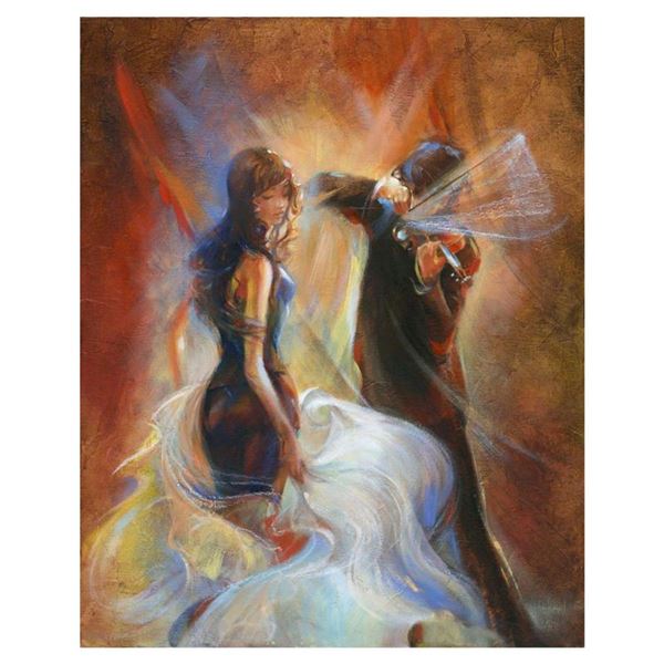 Lena Sotskova, "Seduction" Hand Signed, Artist Embellished Limited Edition Giclee on Canvas with COA