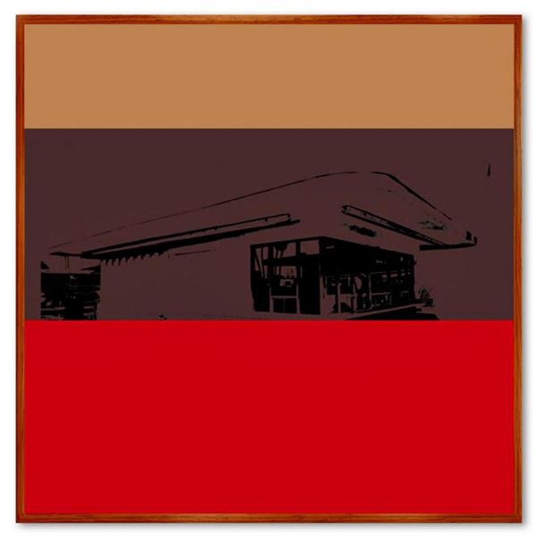 Claudio Santini, "Ciytyscape 5" Framed Hand Signed Limited Edition on Canvas with Letter of Authenti