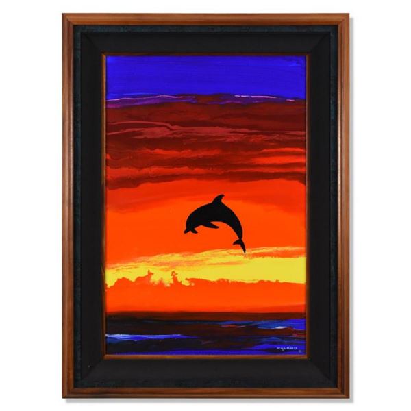 Wyland, "Sacred Sea" Framed Original Acrylic Painting on Board, Hand Signed with Letter of Authentic