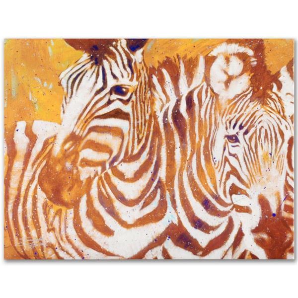 "Crossing the Line" Limited Edition Giclee on Canvas by Stephen Fishwick, Numbered and Signed. This 