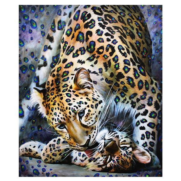 Vera V. Goncharenko- Original Giclee on Canvas "Showing His Love"