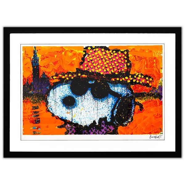 Tom Everhart- Hand Pulled Original Lithograph "A Guy in a Shark Skin Suit"