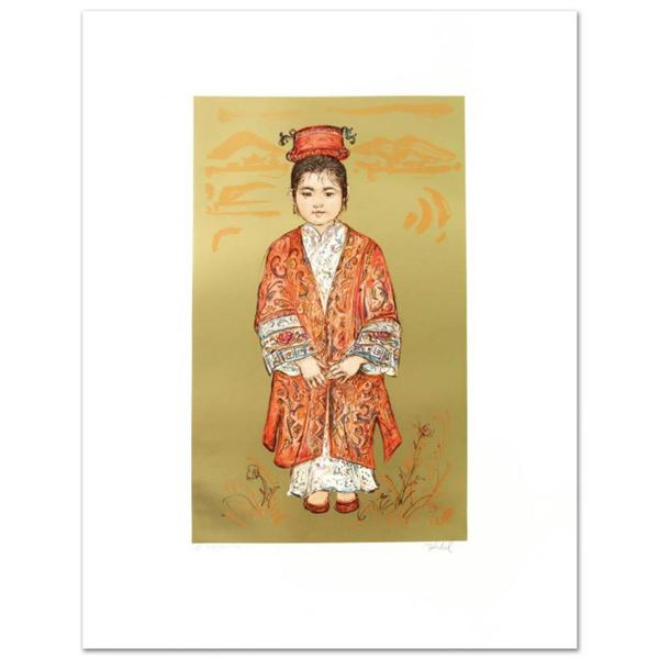 "Sun Ming Tsai of Beijing" Limited Edition Lithograph by Edna Hibel (1917-2014), Numbered and Hand S