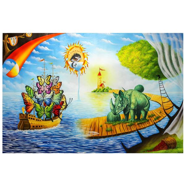 Eugene Poliarush- Original Oil on Canvas "Entrance To The Underworld"