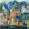 Image 2 : Alex Zwarenstein, "Colors of Atrani" Original Oil Painting on Canvas, Hand Signed with Certificate o