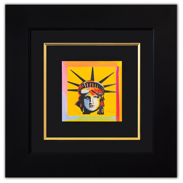 Peter Max- Original Lithograph "Liberty head XV (MINI)"