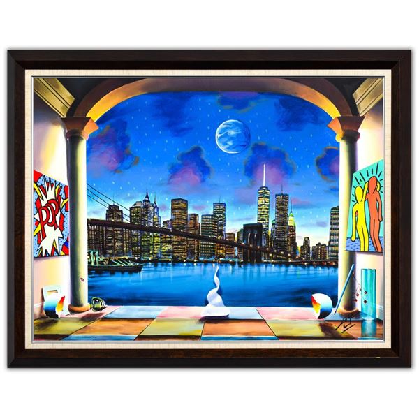 Ferjo- Original Oil on Canvas "A New York Evening"