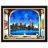 Image 1 : Ferjo- Original Oil on Canvas "A New York Evening"