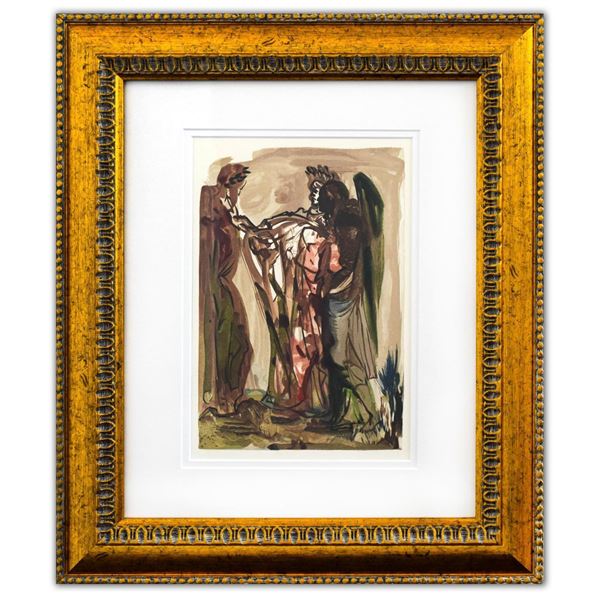 Salvador Dali- Original Color Woodcut on B.F.K. Rives Paper "Purgatory 11"