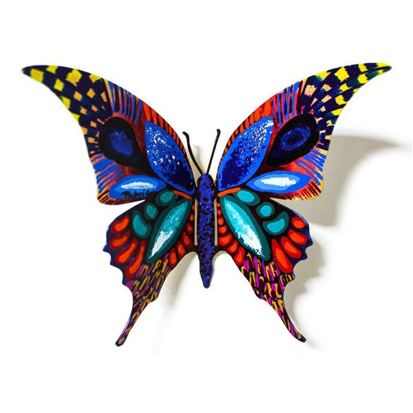 Patricia Govezensky- Original Painting on Cutout Steel "Butterfly CLXI"