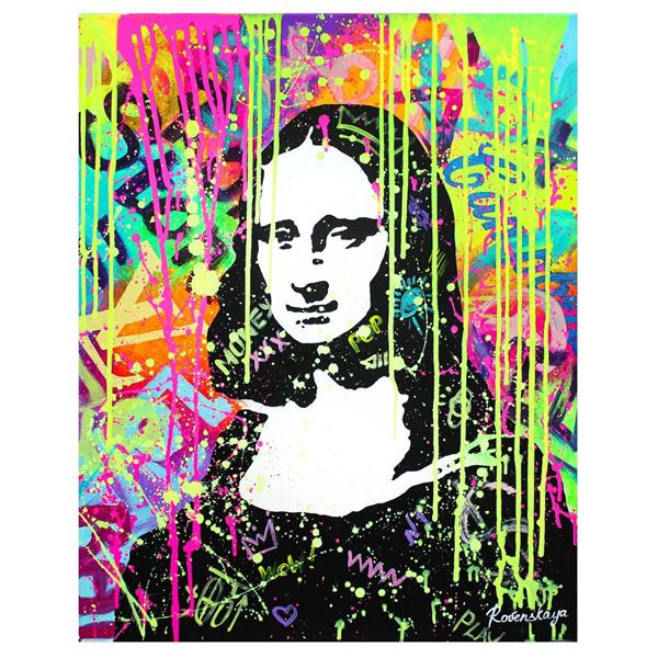 Nastya Rovenskaya- Original Oil on Canvas "The Colours of Mona Lisa"