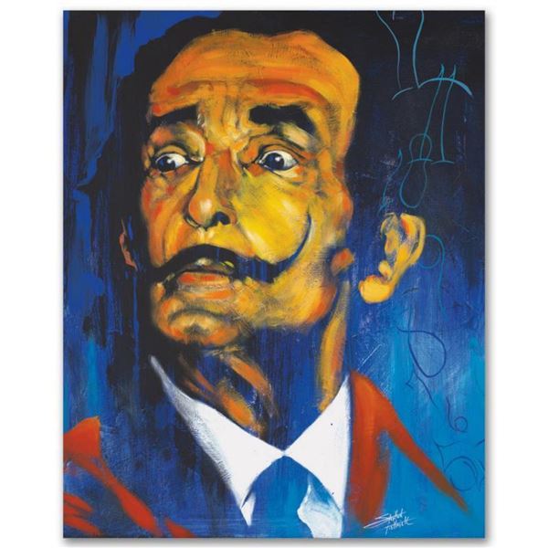 "Dali" Limited Edition Giclee on Canvas by Stephen Fishwick, Numbered and Signed. This piece comes G