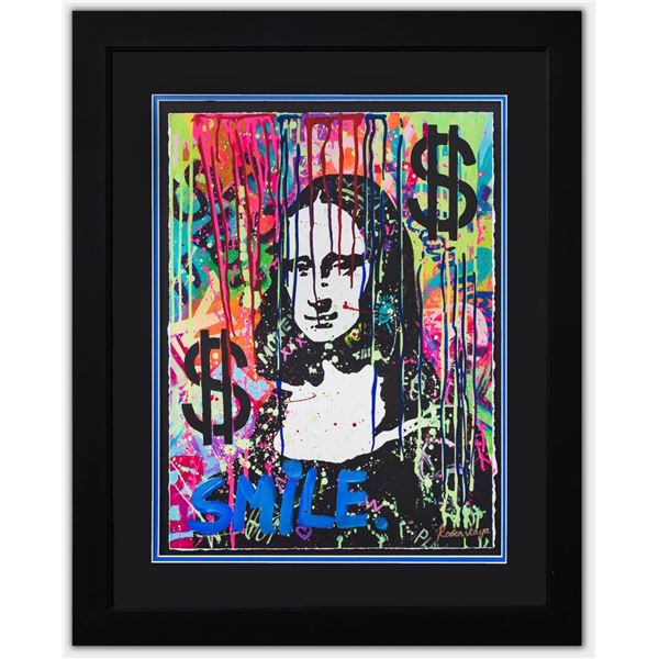Nastya Rovenskaya- Original Mixed Media on Paper "The Colours of Mona Lisa"