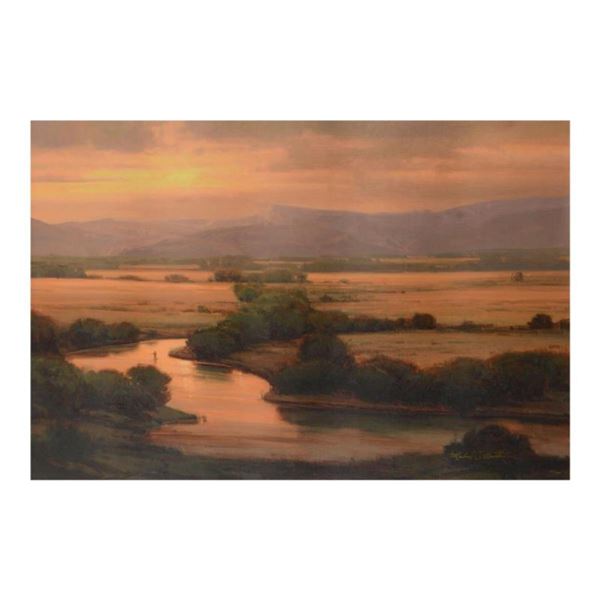 Michael Albrechtsen, "Time Alone" Limited Edition on Canvas, Numbered and Hand Signed with Letter of