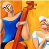 Image 2 : Yuroz, "The Cello" Hand Signed Limited Edition Serigraph with Certificate of Authenticity.