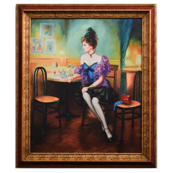 Taras Sidan- Original Giclee on Canvas "Dinner"