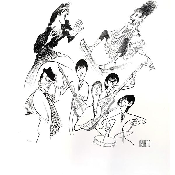 Al Hirschfeld- Original Lithograph on Paper "Sensations"