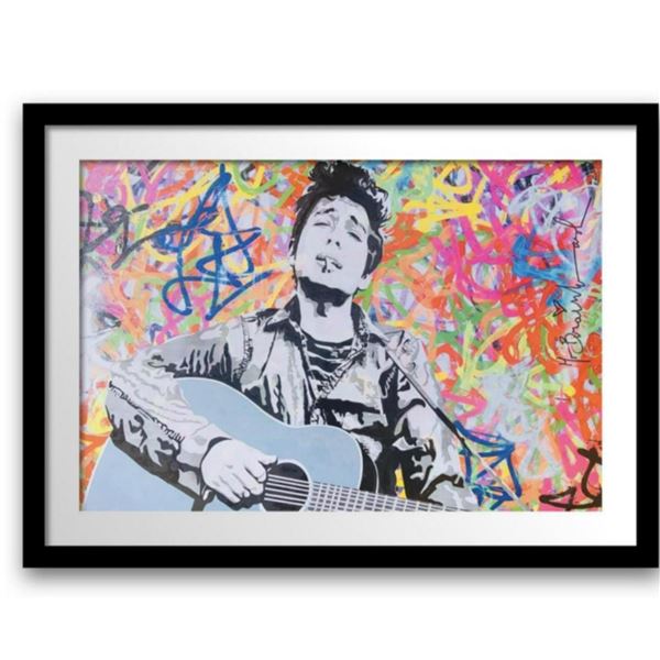 Mr. Brainwash- Original Offset Lithograph on Paper "BOB DYLAN"