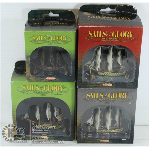 NEW SET OF 4 SAILS OF GLORY