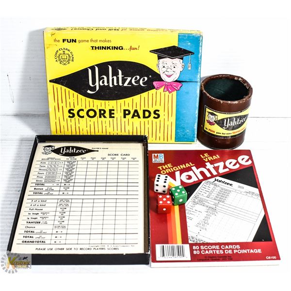 VINTAGE 1956 YAHTZZE SCORE