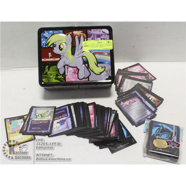 MY LITTLE PONY METAL LUNCHBOX W/ COLLECTOR CARDS