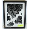 Image 1 : FRAMED "LITHO LIKE" MAP OF CHARLOTTETOWN PEI