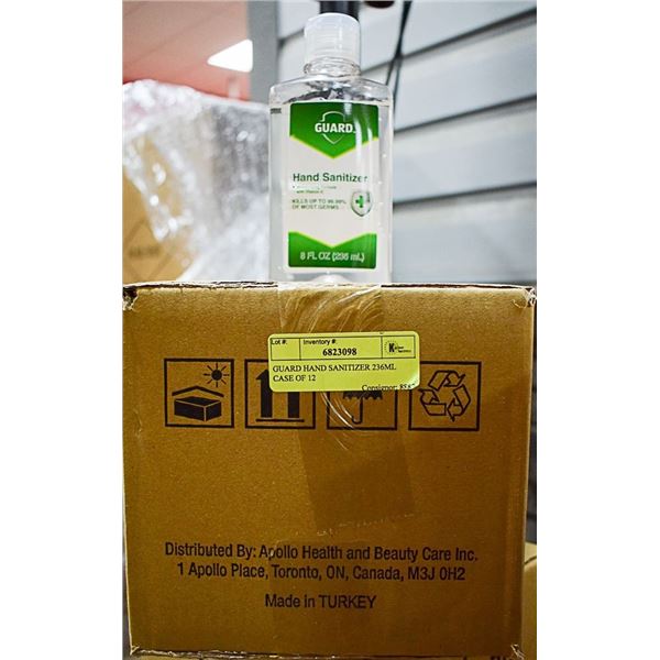 GUARD HAND SANITIZER 236ML CASE OF 12