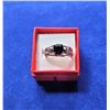 Image 1 : 12)  LAB CREATED BLACK SAPPHIRE RING