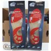 LOT OF 6 PAIRS OF GEL GENIE INSOLES  U.S.A  SZ 5-8