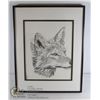 Image 1 : HAP WILSON MATTED FRAMED AND SIGNED COYOTE