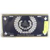 Image 1 : ROYAL 22E REGIMENT RARE LICENSE PLATE