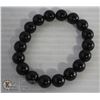 Image 1 : #43-NATURAL BLACK OBSIDIAN BRACELET 10mm