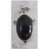 Image 1 : #130-NATURAL BLACK OBSIDIAN PENDANT